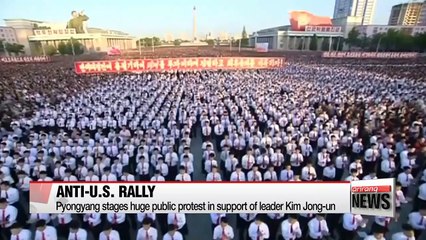 Download Video: North Korea stages mass rally denouncing United States