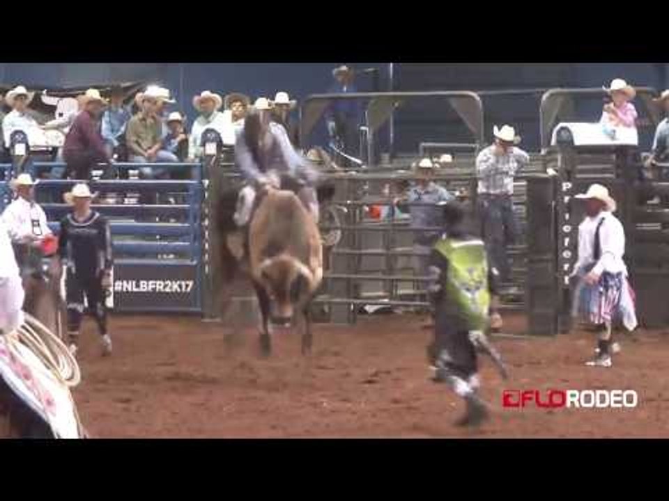 Blake Young 79 bull ride at National Little Britches Rodeo 2017