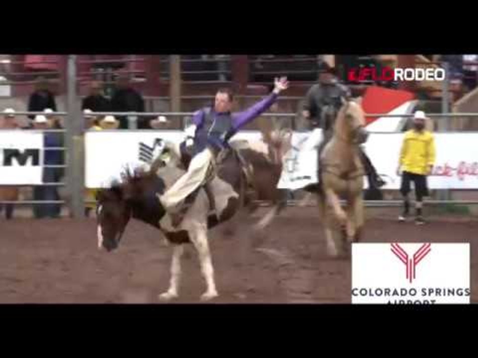 Tyler Scales 84 Bareback at Pike's Peak or Bust Rodeo