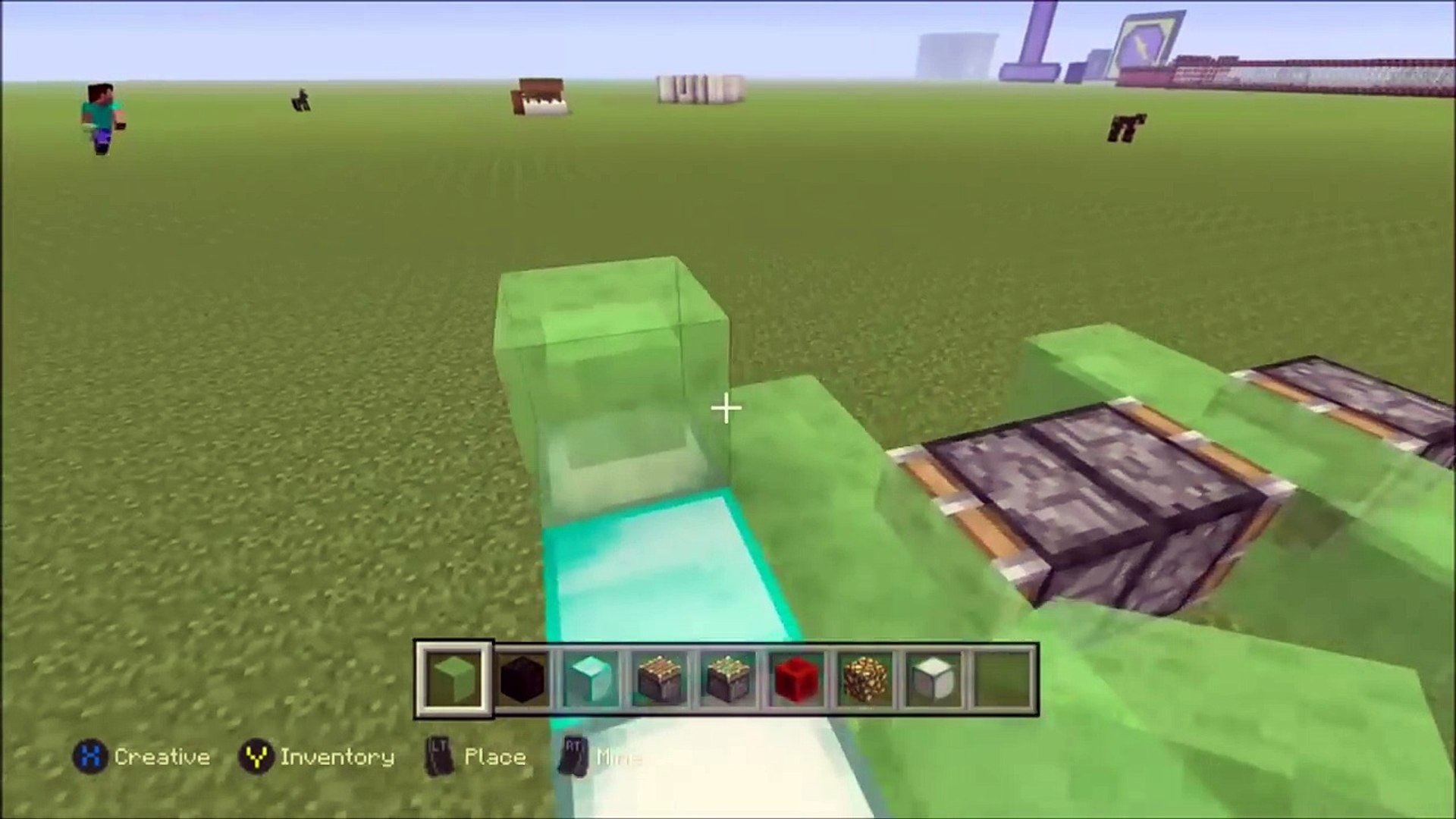 Minecraft Ps3 Ps4 Xbox Wii U Working Car With Slime Blocks