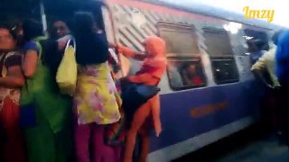 Mumbai Local Train During Peak / Rush Hours Compilation India [HD VIDEO]
