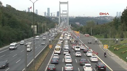 Köprüdeki Çalışma Trafiği Felç Etti