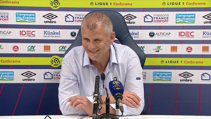 Conférence de presse Patrice Garande après Caen / Amiens