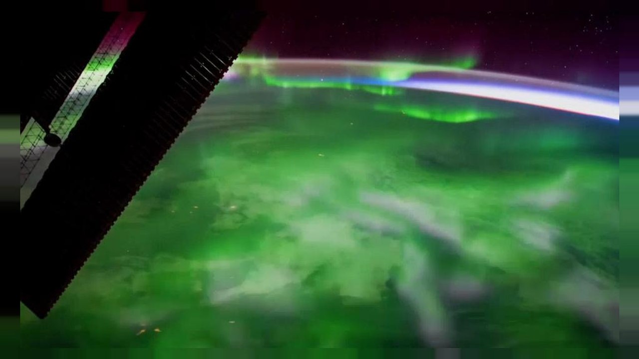 ISS-Aufnahmen von Polarlichtern