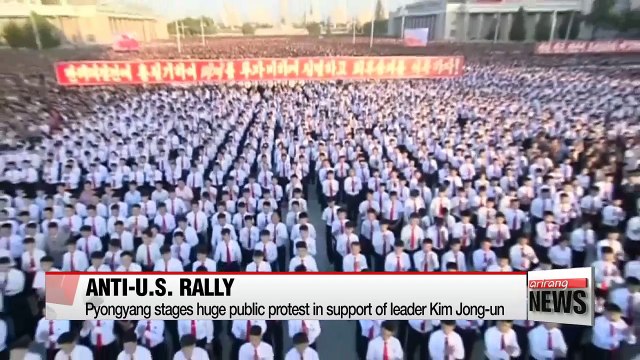 North Korea stages mass rally denouncing United States
