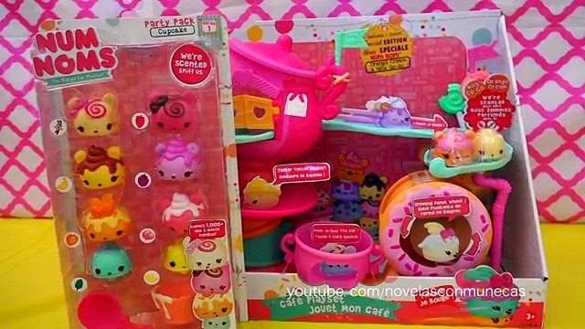 Playset cafetería de Num Noms, magdalenas y helados con olor - Novelas con muñecas y juguetes