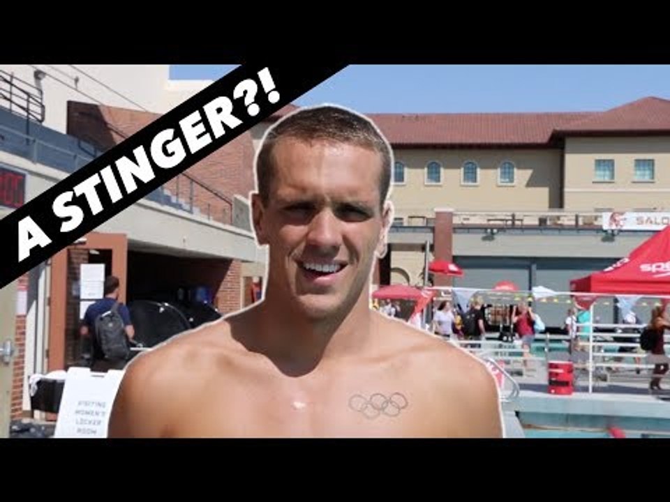 Tom Shields Does A "Stinger" In Preparation For 100 Fly