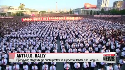 Download Video: North Korea stages mass rally denouncing United States