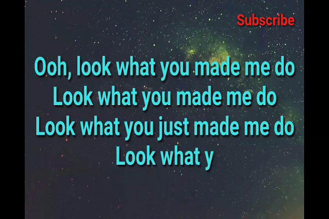 Taylor Swift Look What You Made Me Do | lyrics