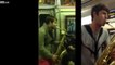 Deux inconnus font une battle au saxophone dans le métro de NY