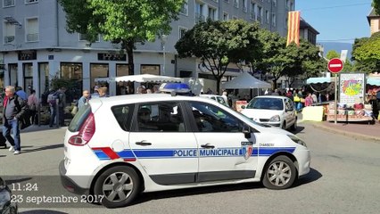 Sécuritaire : Les voitures boucliers de la mairie de chambéry !
