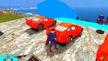 100 SUPERMAN Nursery Rhymes & Lightning McQueen Cars Smash Party Kids Songs