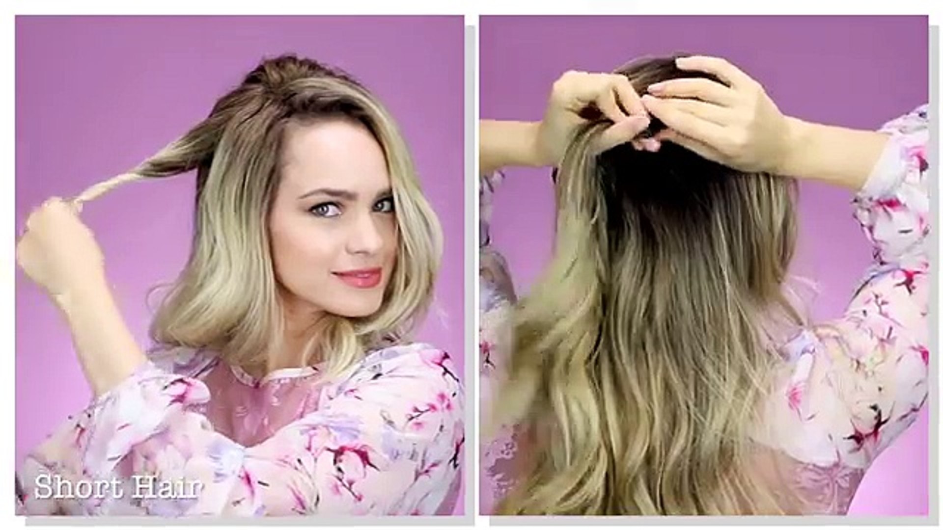 Valentines Hairstyles For Short Long Hair Tutorial Video