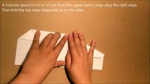 How to make a paper airplane: FLAPPING-WINGS paper plane | Flappy Eagle