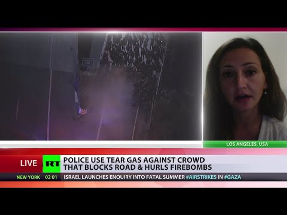 Oakland Protest: Explosive thrown at police, highway blocked, tear gas deployed