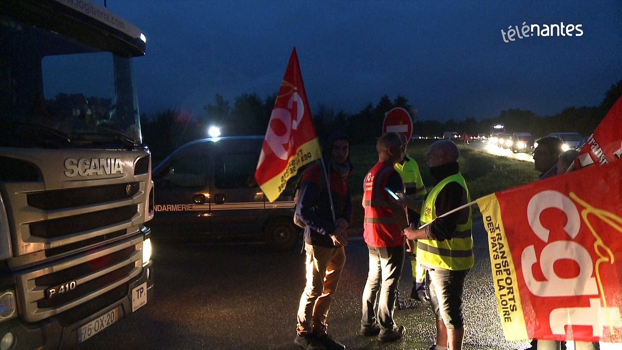 Grève des routiers : la zone industrielle de Donges bloquée