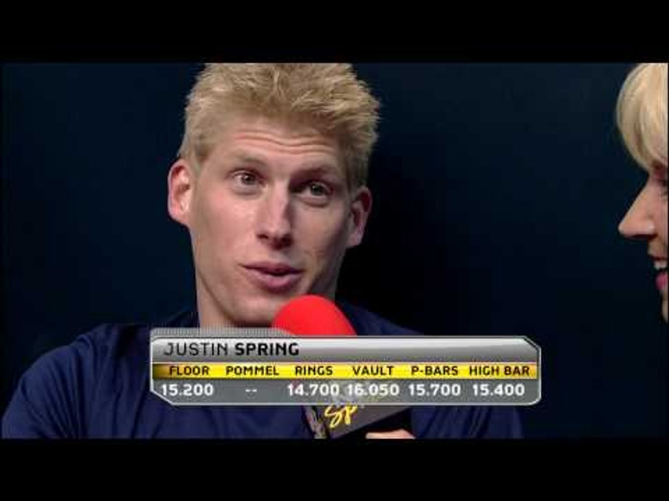 Justin Spring Interview - 2008 Olympic Trials - Day 1 - Men