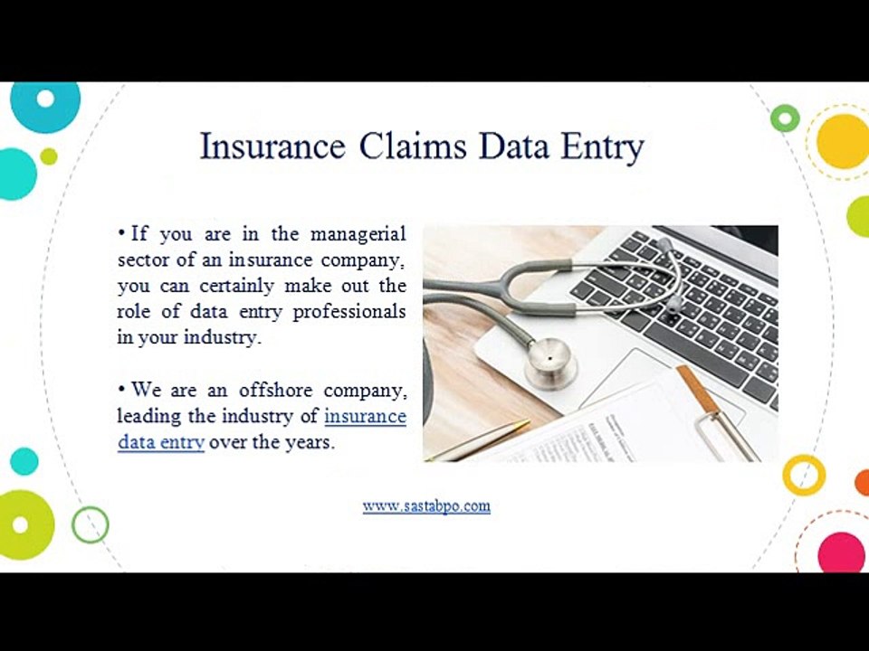Insurance Claims Data Entry, India | Sasta Outsourcing Services