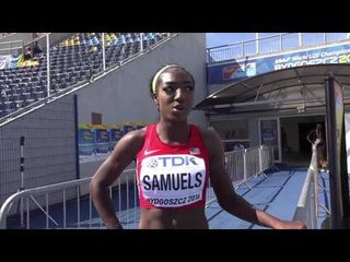 2016 IAAF World U20 Champs: Samiyah Samuels Advances to Final