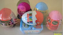 Disney Princess Minnie Mouse Mario One Direction Shopkins Kinder Surprise Eggs Unboxing