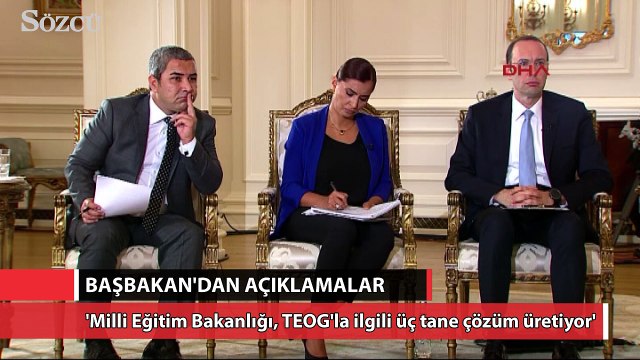 Başbakan YIldırım: Milli Eğitim Bakanlığı üç çözüm üzerinde çalışıyor