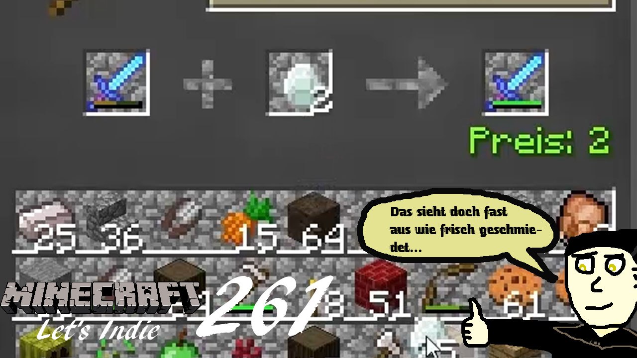 Minecraft Let's Indie 261: So gut wie neu, das Schwert!