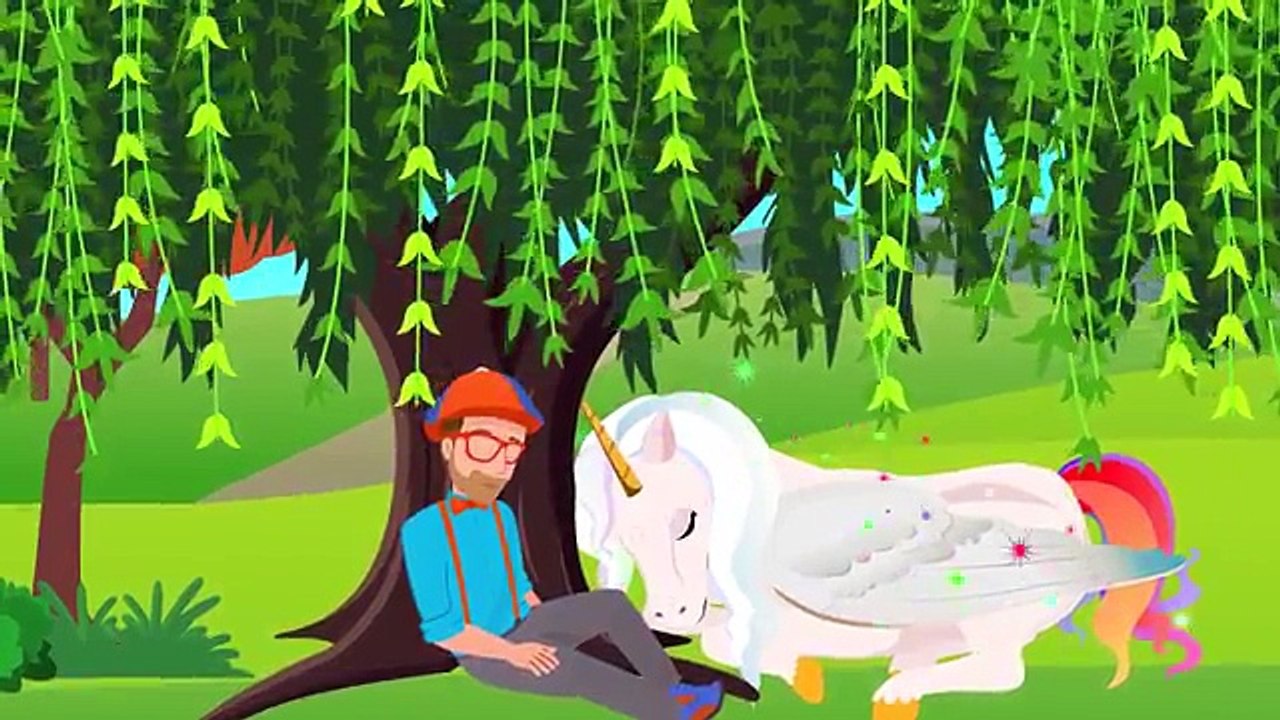 The Unicorn Song by Blippi | Nursery Rhyme Story