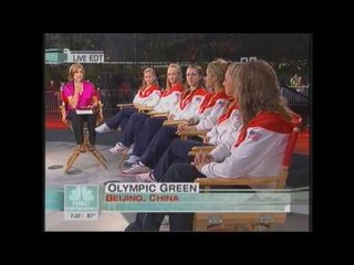 2008 U.S. Women's Gymnastics Olympic Team Interview on Today Show - Before Competition
