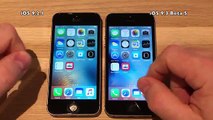 iPhone 5S iOS 9.2.1 vs iOS 9.3 Beta 5 / Public Beta 5 Build #13E5225a Speed Comparison
