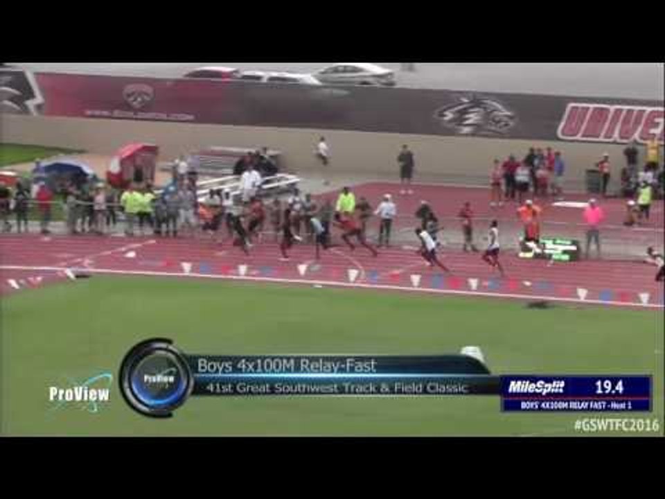 Texas 4x100m Relay Runs 39.20 At The 2016 Great Southwest Classic