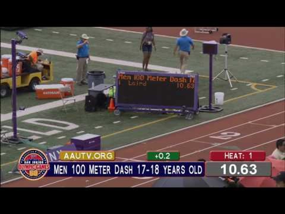 Terrance Laird Recovers In 10.63 To Win AAU Jr. Olympic 100m