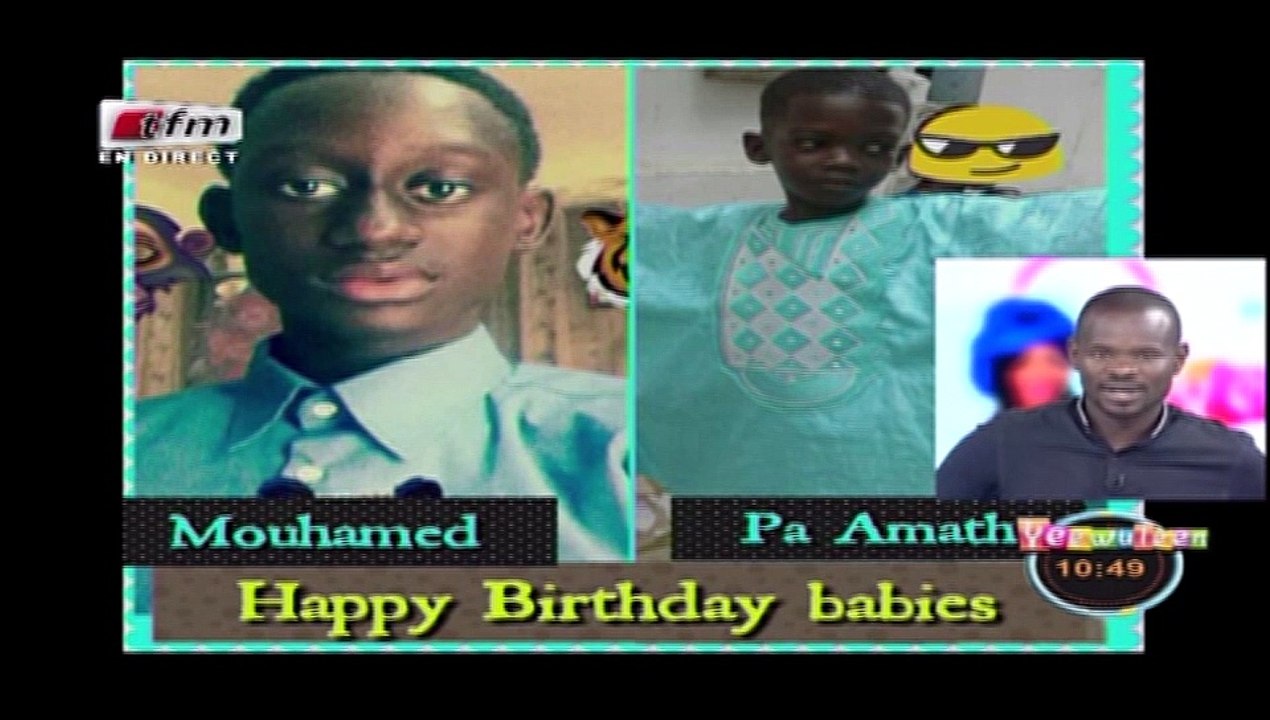 RUBRIQUE ANNIVERSAIRES avec PAPE CHEIKH DIALLO dans Yeewu Leen du 25 Septembre 2017