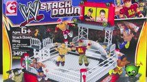 WWE Stack Down Ring Review - Featuring John Cena, The Miz and Referee Figures - C3 Construction