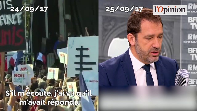 Quand Castaner utilise les mêmes formules pour critiquer Mélenchon