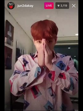 170925 Jun. K’s instagram live
