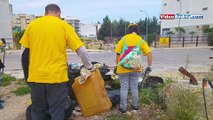 Andria: oltre 50 bustoni di rifiuti raccolti in sole tre ore nei pressi del Canalone grazie ai volontari di Legambiente