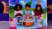 Peppa Play Doh Birthday Cake Dough Play Set Peppa Pig How To Make A Cake StrawberryJamToys