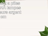 Twig arbres 60 cm Fonctionnement à piles LED avec 24 lampes en 2 couleurs argent 60 cm