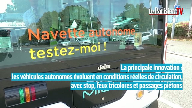 Des navettes sans chauffeurs roulent à Rungis