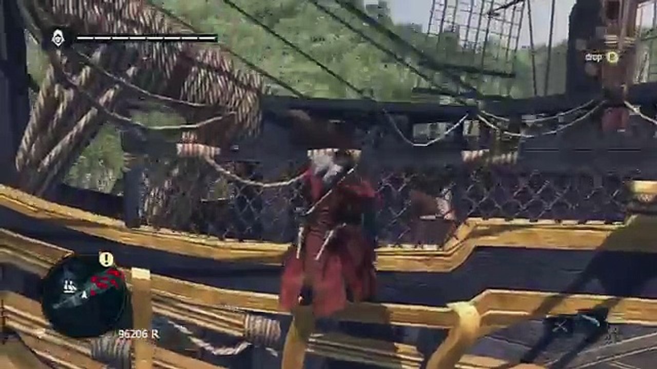 Assassins Creed 4 Black Flag Taking Man O War No Cannon Battle How To - Open Water
