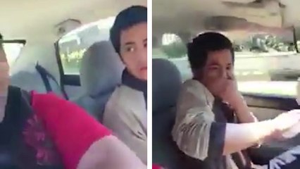 Un membre d'un gang surprend un voleur de voiture