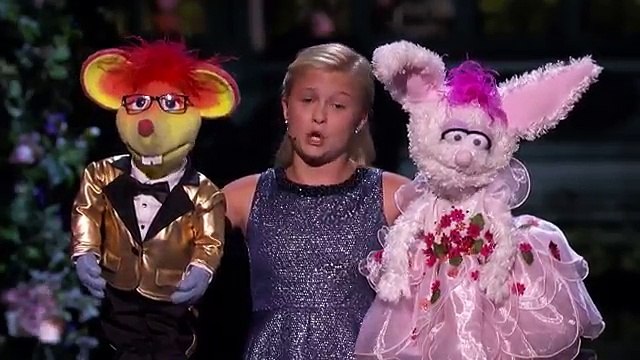 Kid Ventriloquist Sings With A Little Help From Her Friends - America's Got Talent 2017