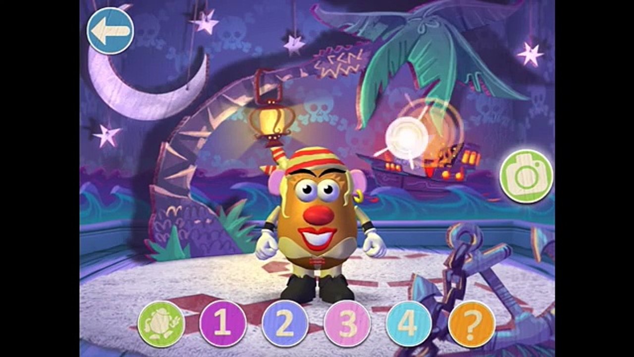 Mrs Potato Head - Create & Play Part 4 Pirates - iPad app demo for kids - Ellie