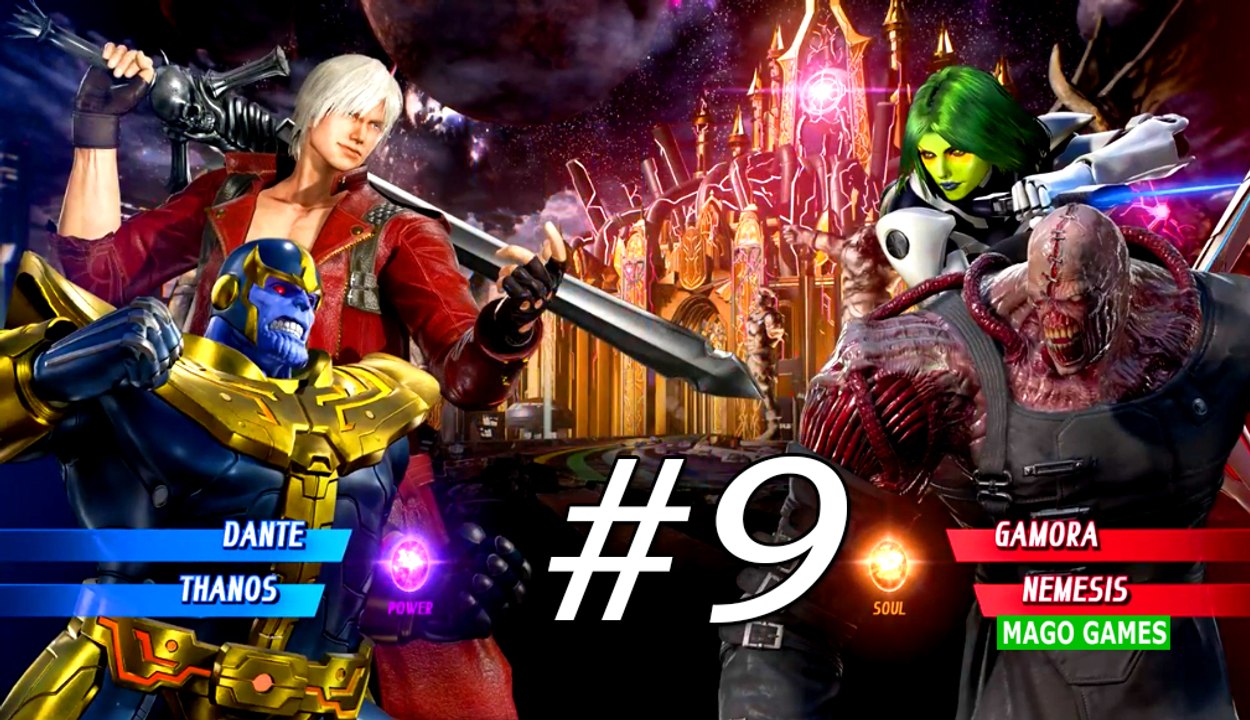 Marvel VS Capcom Infinite Dante Thanos Thor Golpes Especiais