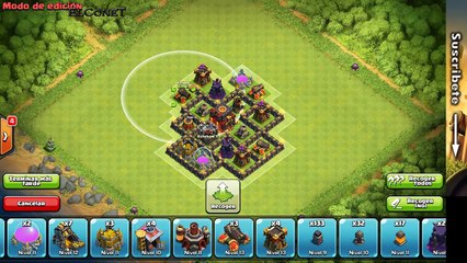 Diseño de Aldea Ayuntamiento 6 para Guerra/Copas con Controlador Aereo | Clash of Clans