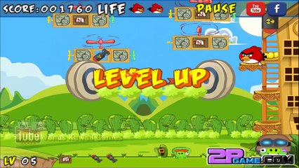 Angry Birds Protect Home Shooting Game Walkthrough Levels 1-16