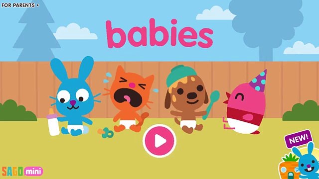 Sago Mini Trucks and Diggers & Sago Mini Babies Kids Games Educational Video