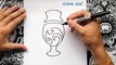 Como dibujar el logo de la copa america centenario | how to draw cup america
