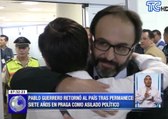 Pablo Guerrero retornó al país tras permanecer siete años en Praga como asilado político