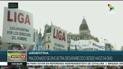 Pdte. argentino cancela ayuda de ONU para buscar a Santiago Maldonado